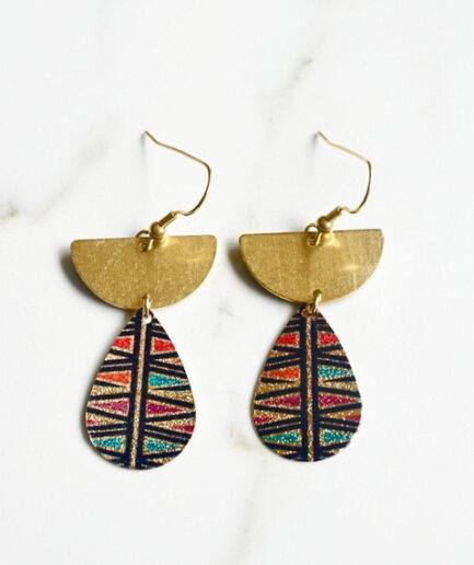 Brass Statement Earrings
